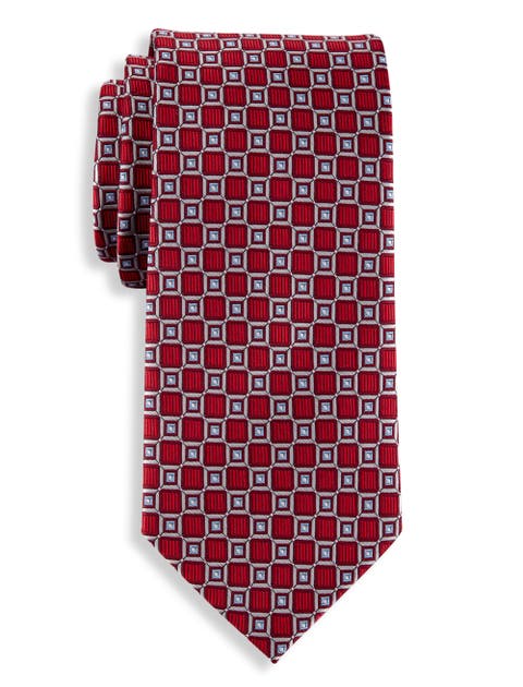 Big & Tall Geometric Patterned Tie V2