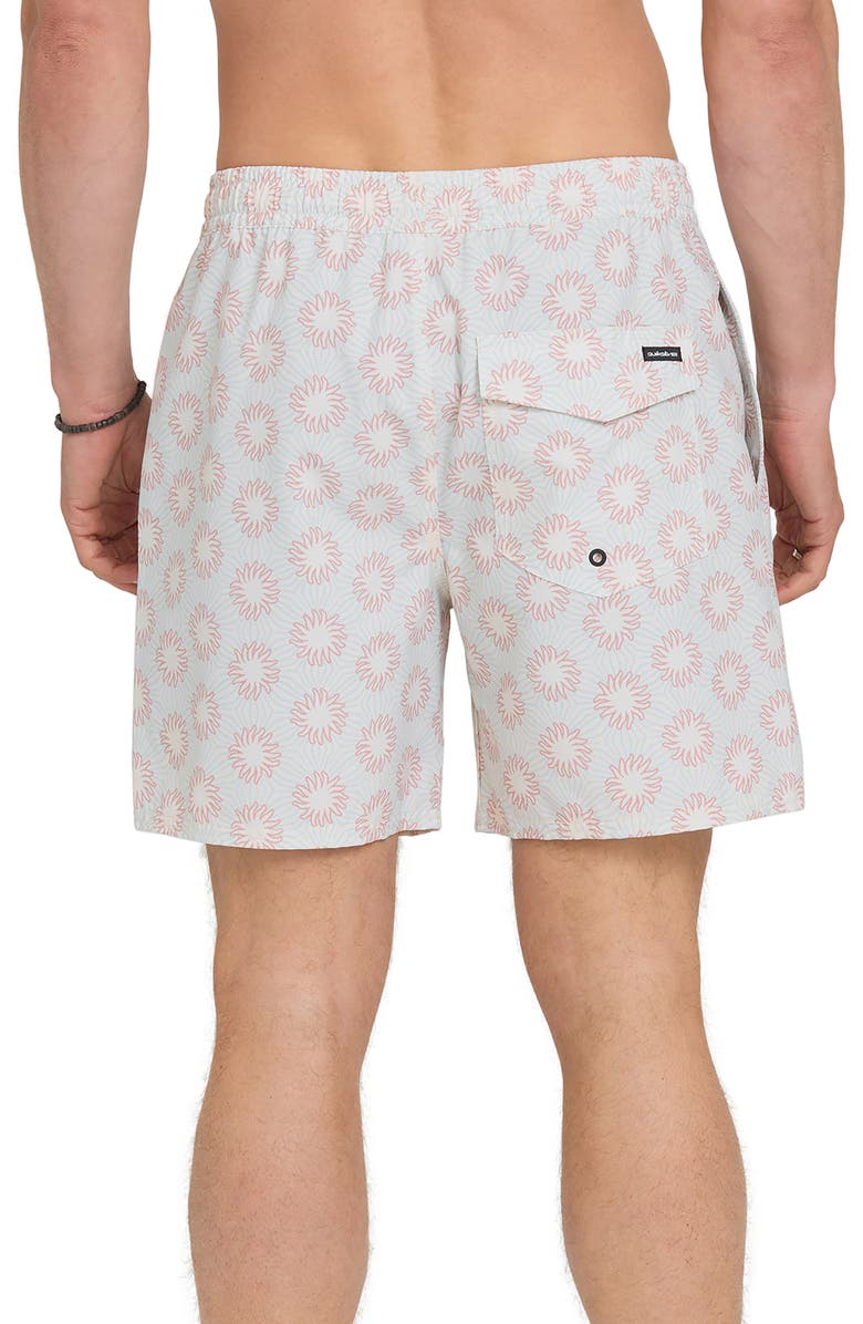 Quiksilver Ocean Mayhem Volley Swim Trunks, Alternate, color, Bone White