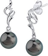 The Pearl Source Tahitian South Sea Pearl & Diamond Aria Earrings