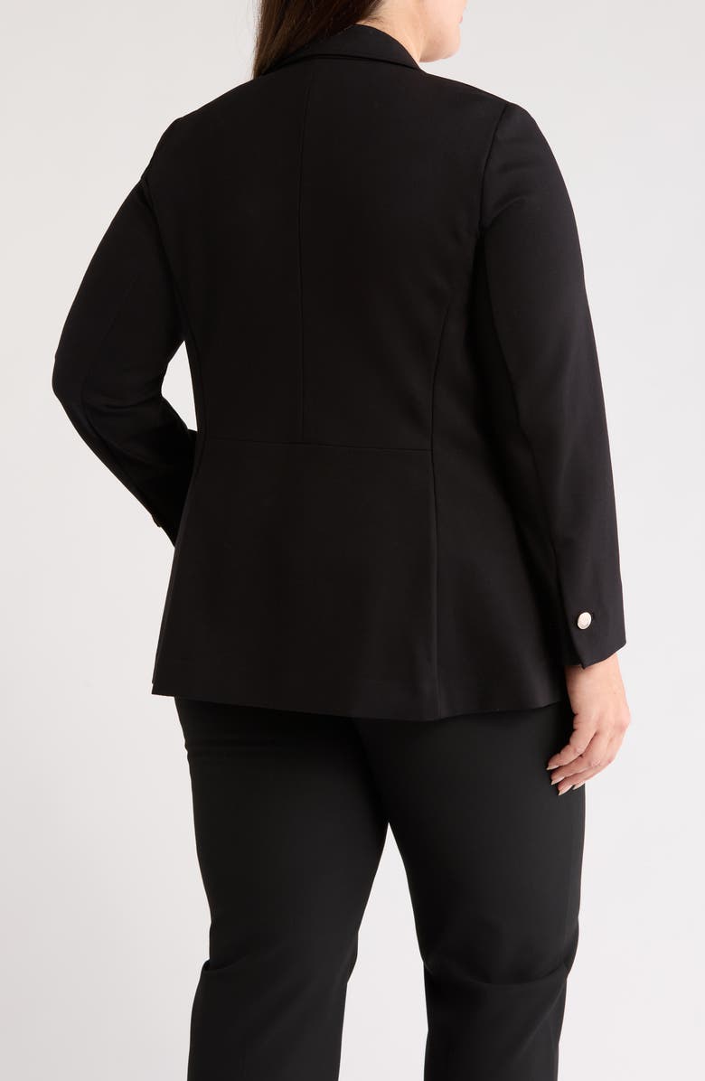 Anne Klein Faux Double Breasted Jacket, Alternate, color, Anne Black