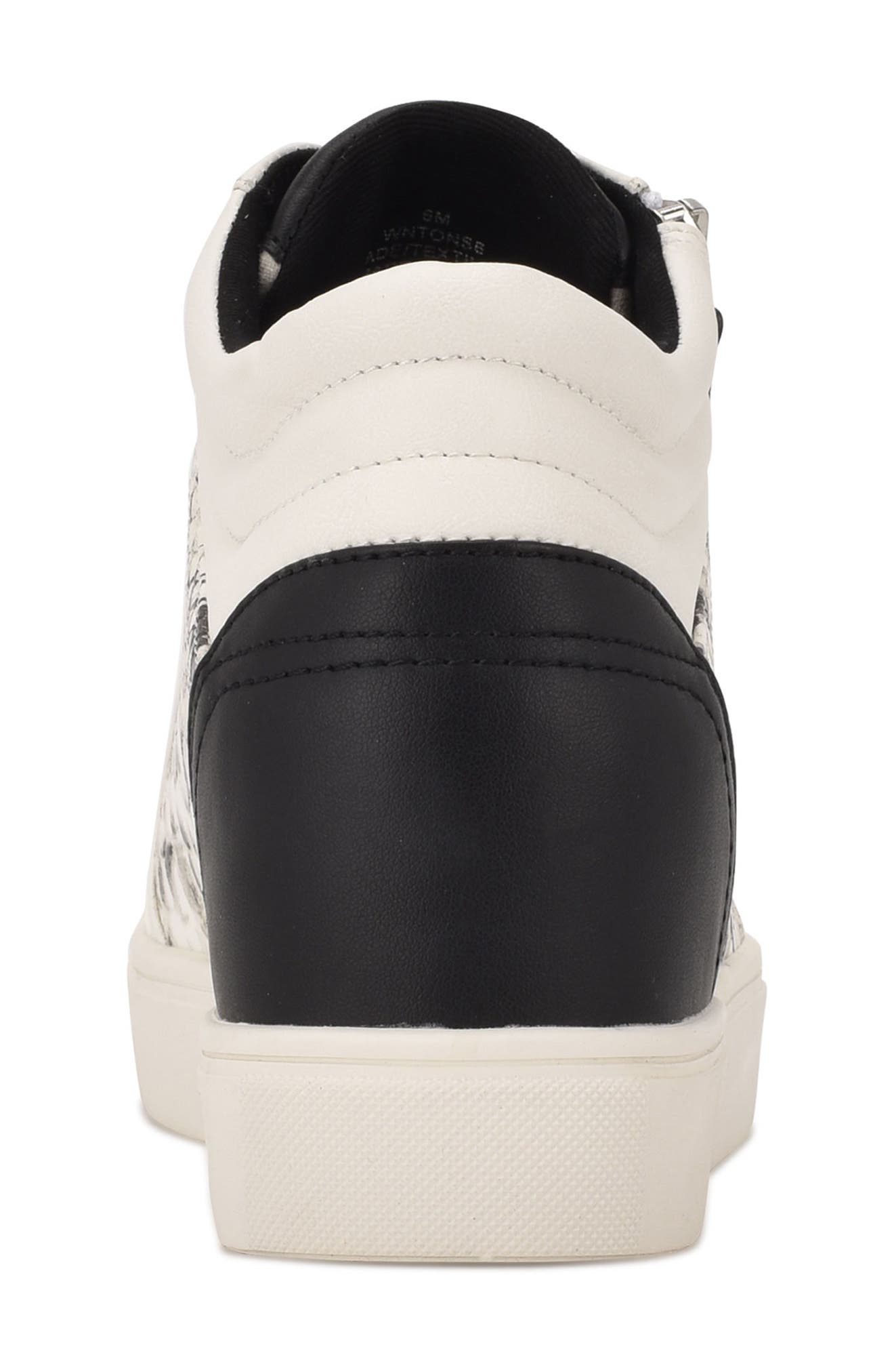 Tons Lace-Up Wedge Sneaker, Alternate, color, WHITE/ SNAKE MULTI