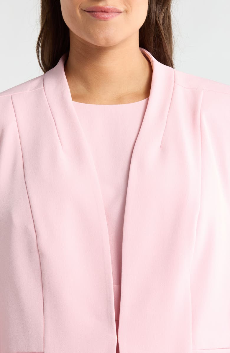 KASPER Cuff Sleeve Blazer, Alternate, color, Tutu Pink