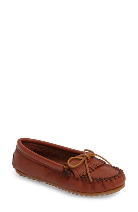 MINNETONKA ブラウン＆オリーブ モカシン ミネトンカ MINNETONKA 正規販売代理店 正規品 【KYLAH SLIPPER