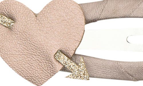 Mimi & Lula Kids' 4-pack Cupid Heart Clic Clac Hair Clips In Pink