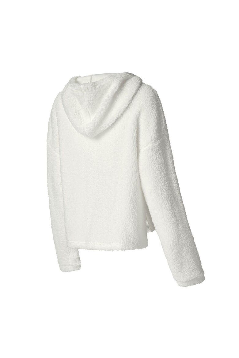 Women's Concepts Sport  White Green Bay Packers Fluffy Pullover Sweatshirt & Shorts Sleep Set, Alternate, color, White