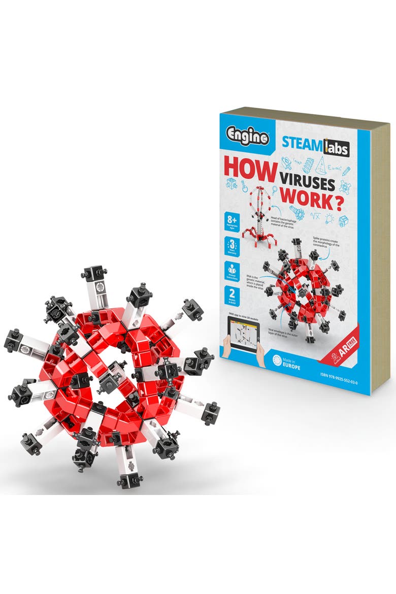 Steam Labs Junior How Viruses Works 2 Model Brick Building Set, Toy, Main, color, Multicolored