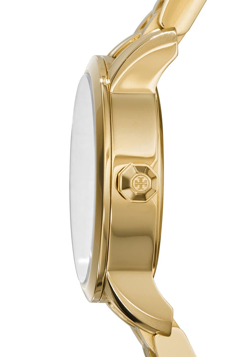 'Tory' Small Round Bracelet Watch, 28mm, Alternate, color, GOLD