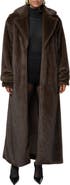 JLUXLABEL Uptown Belted Faux Fur Longline Coat