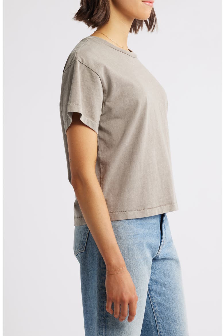 Square Cotton T-Shirt, Alternate, color, DESERT TAUPE