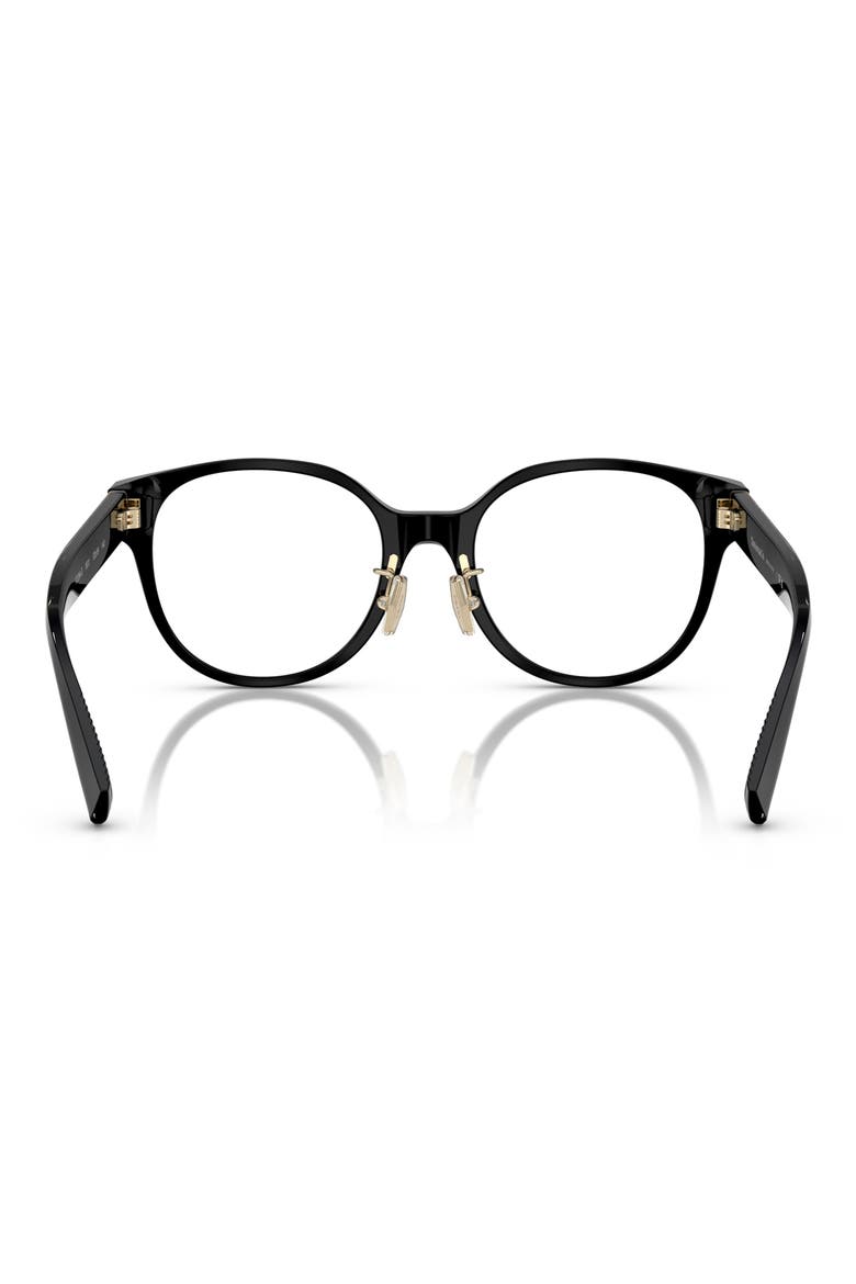 52mm Round Optical Glasses, Alternate, color, BLACK