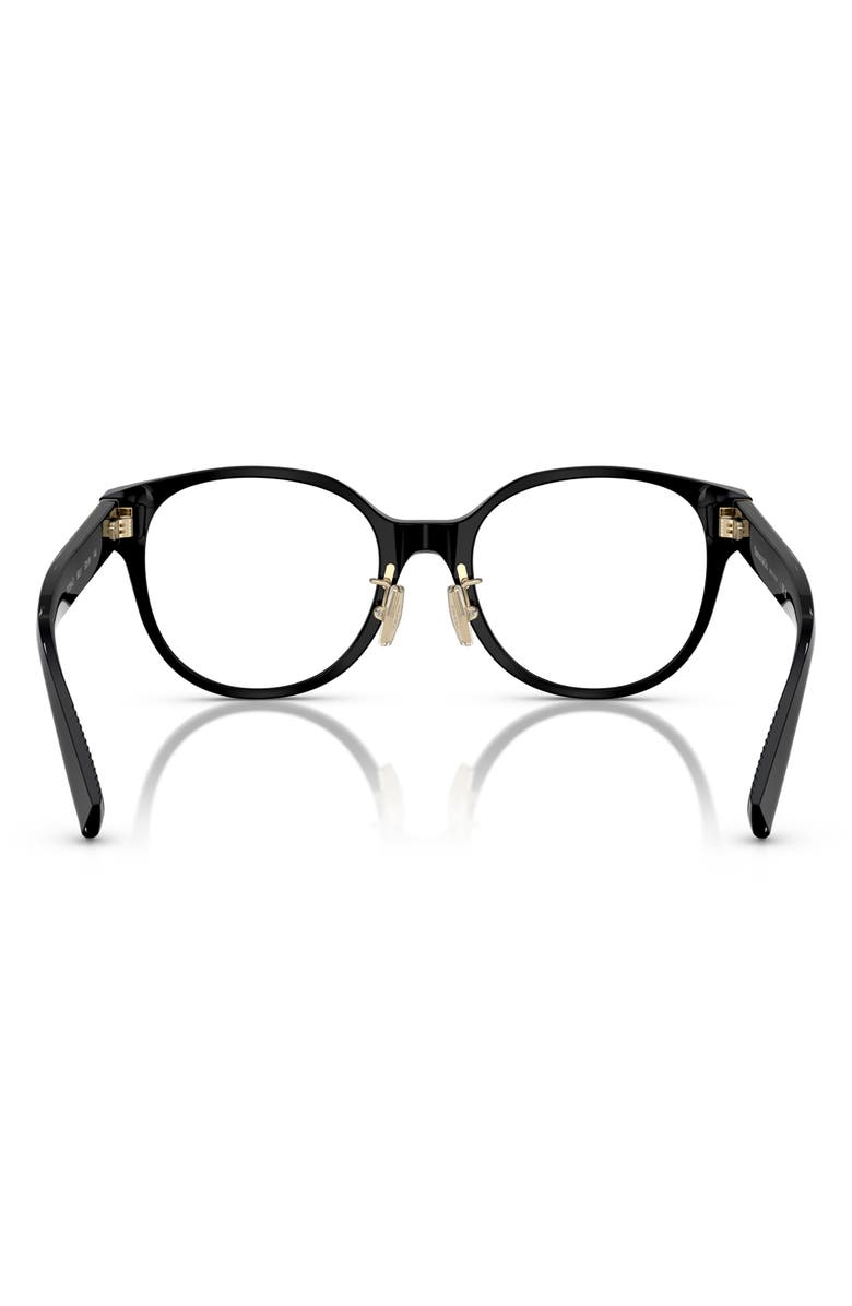 Tiffany & Co. 52mm Round Optical Glasses, Alternate, color, Black