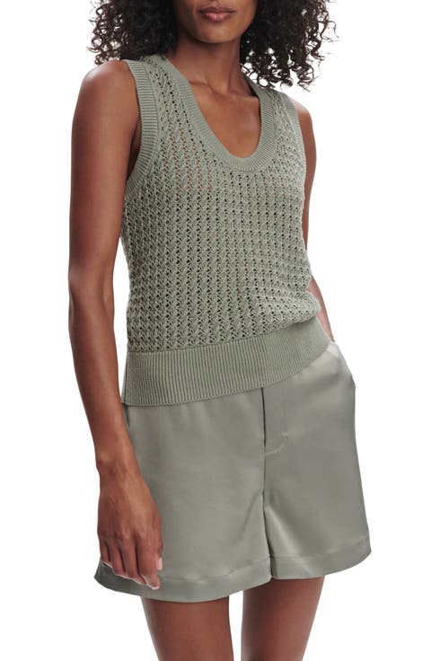 Ferns Open Stitch Sweater Tank