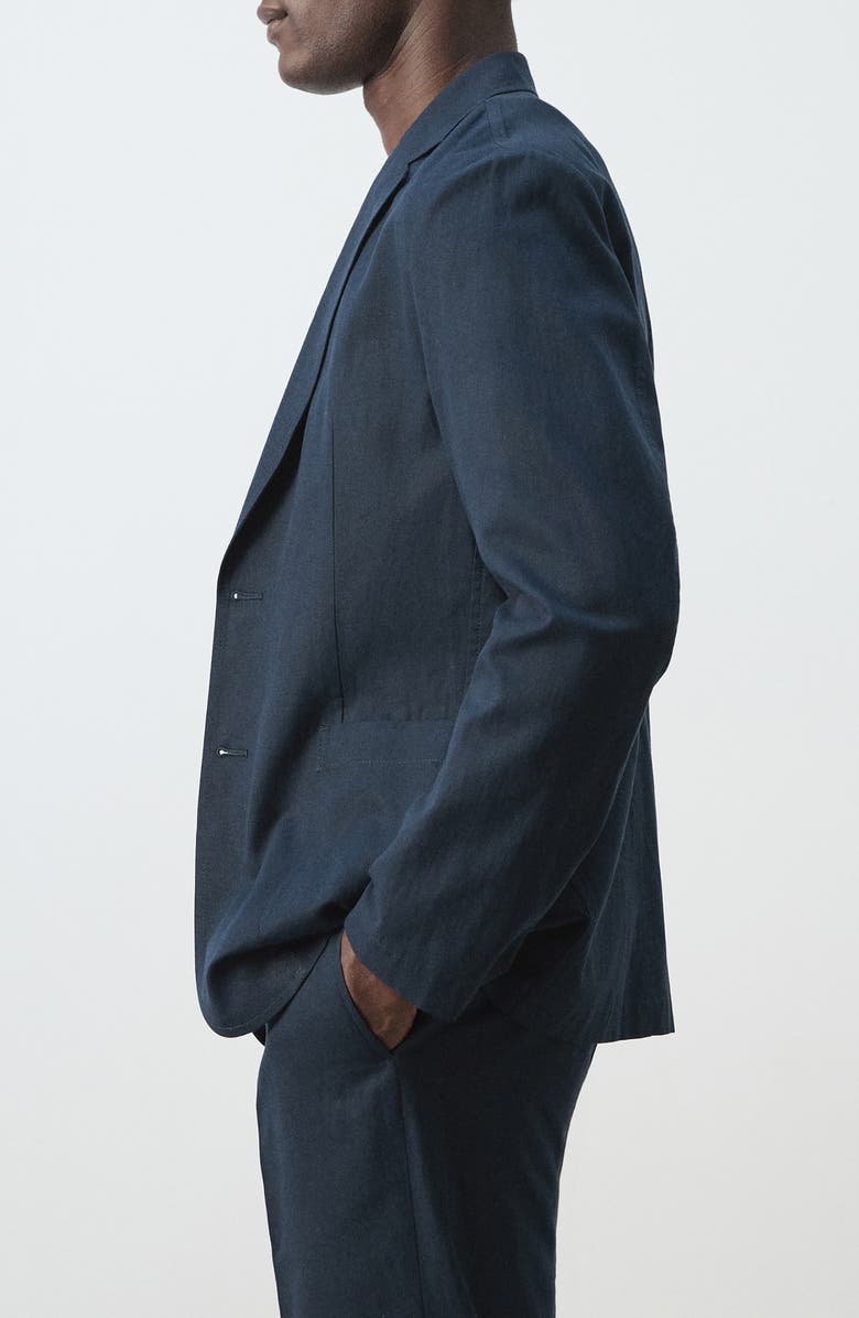 MANGO Slim Fit Blazer, Alternate, color, Navy