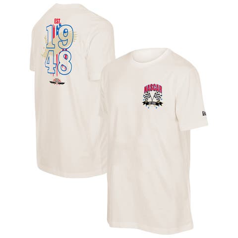 Men's New Era Cream NASCAR Est. 1948 T-Shirt