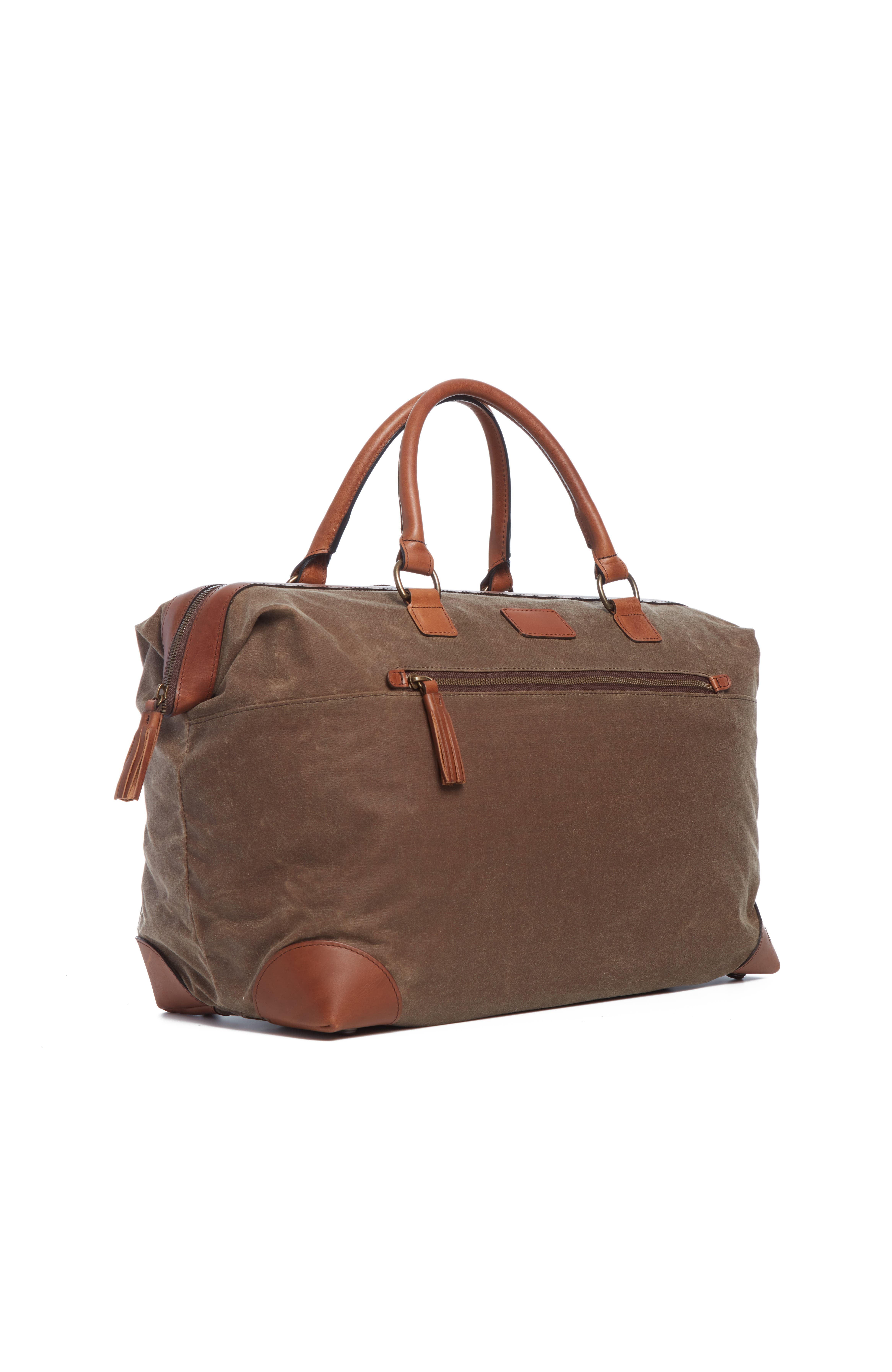 Fulton Waxed Canvas Framed Duffel, Alternate, color, Olive