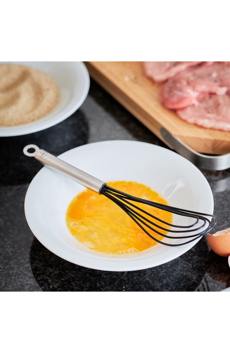 Rosle Silicone Coated Flat Whisk, 10.6-Inch, Alternate, color,