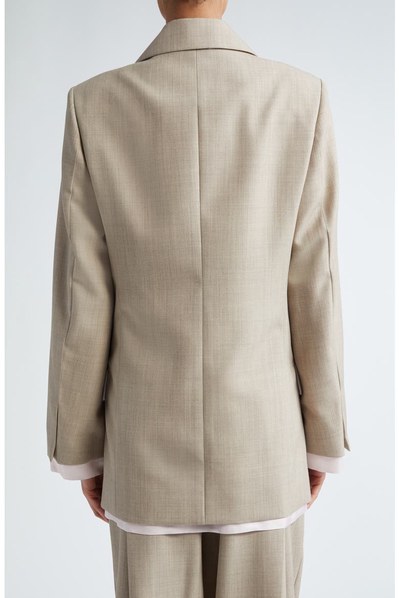 Tailored Virgin Wool Blazer, Alternate, color, SESAME
