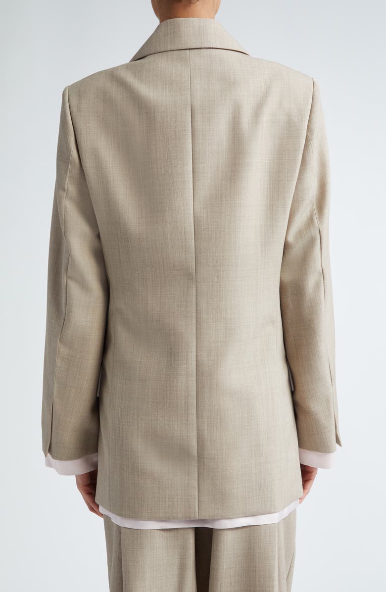 Victoria Beckham Tailored Virgin Wool Blazer, Alternate, color, 