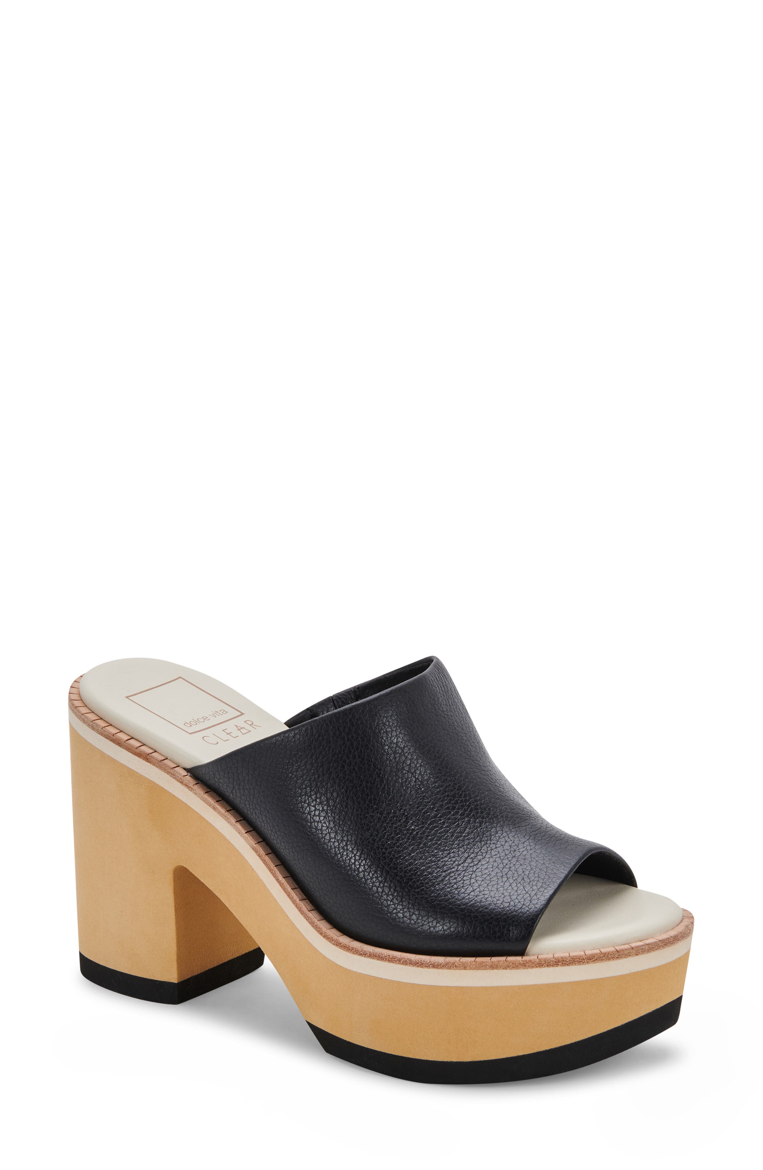 CLEAR BY DOLCE VITA Dolce Vita Emery Platform Slide Sandal, Main, color, 