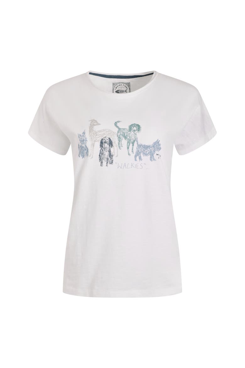 Walkies Slub T-Shirt, Alternate, color, White
