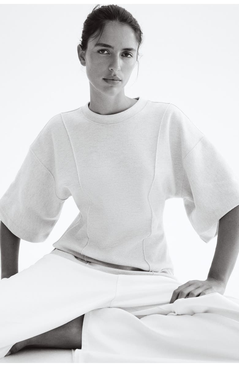 H&M Loose-fit Fine-knit Top, Alternate, color, Taupe