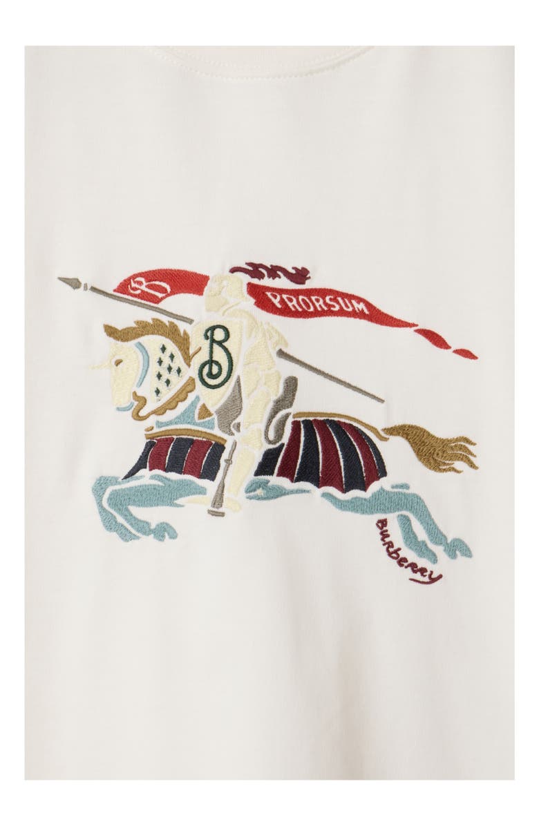 Burberry EKD Cotton T-shirt, Alternate, color, Chalk White