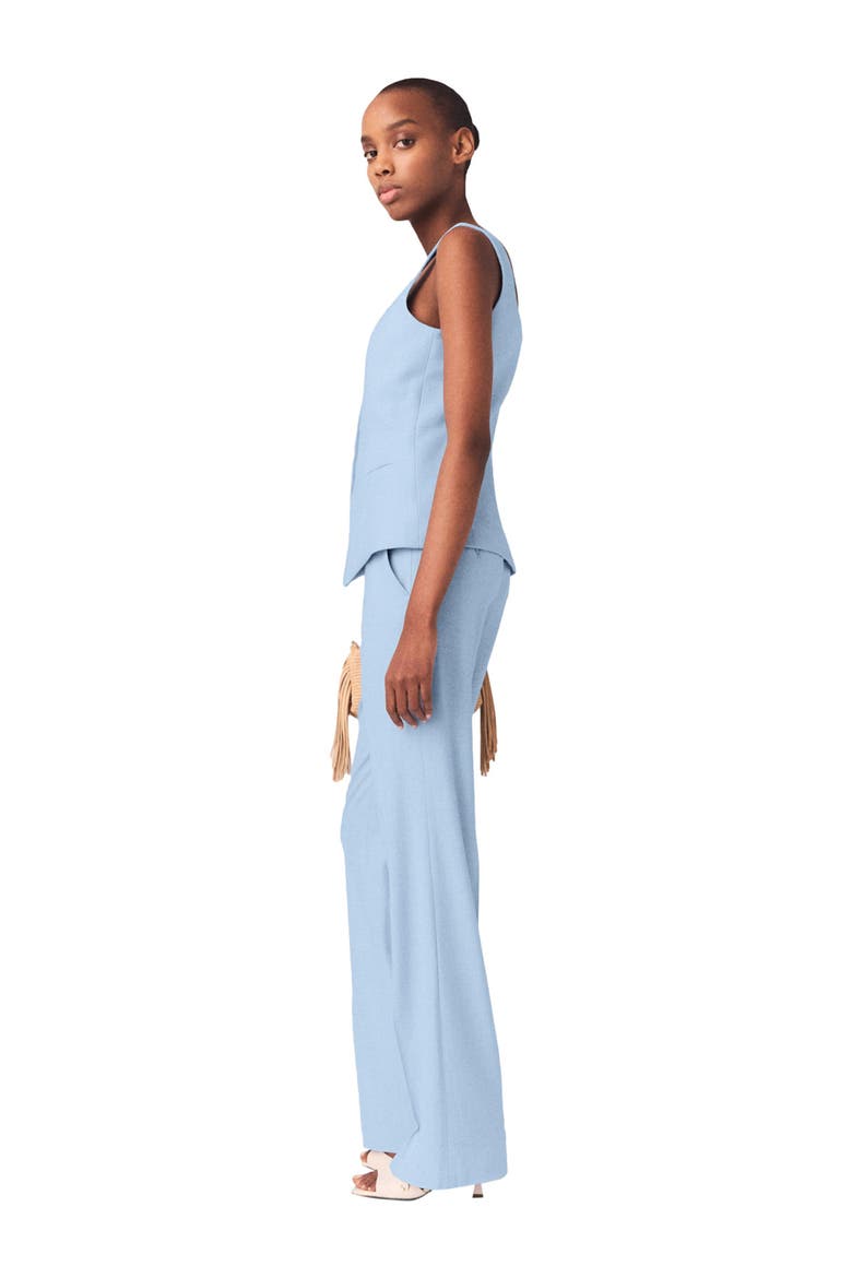 Suit trousers with pleats, Alternate, color, Blue sky