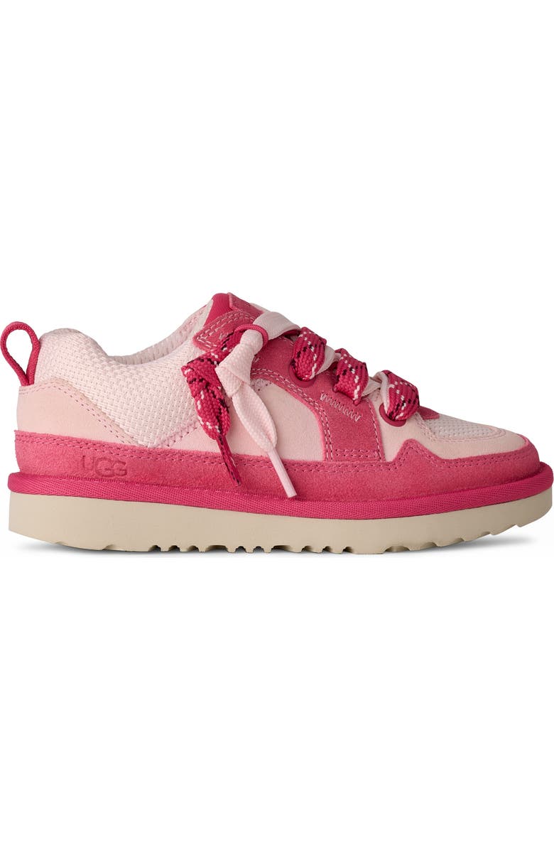 UGG<sup>®</sup> Kids' Lo Lowmel Sneaker, Alternate, color, Pink Bloom / Multi