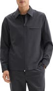 Theory Travel Motion Wool Blend Overshirt