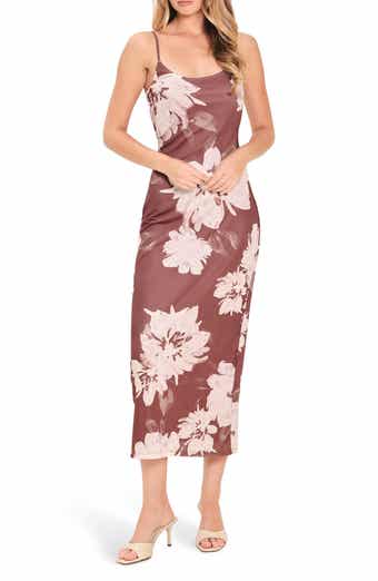 Sleeveless Mesh Print Dress