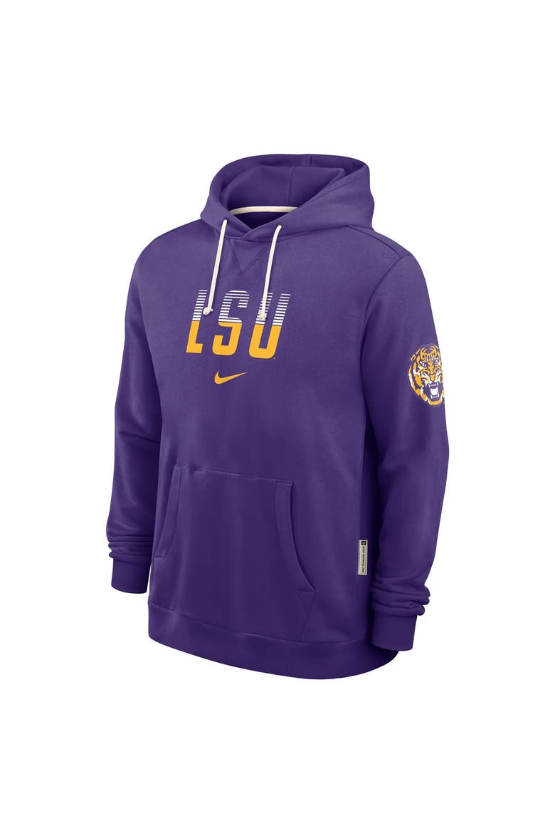 Men's Nike Purple LSU Tigers 2026 Sideline Standard Issue Dri-FIT Hoodie, Alternate, color, Purple