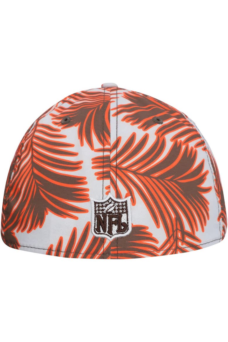 Men's New Era Gray Cleveland Browns Palms 39THIRTY Flex Hat, Alternate, color, Gray