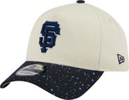 New Era Men's New Era Cream San Francisco Giants Speckle A-Frame 9FORTY Adjustable Hat