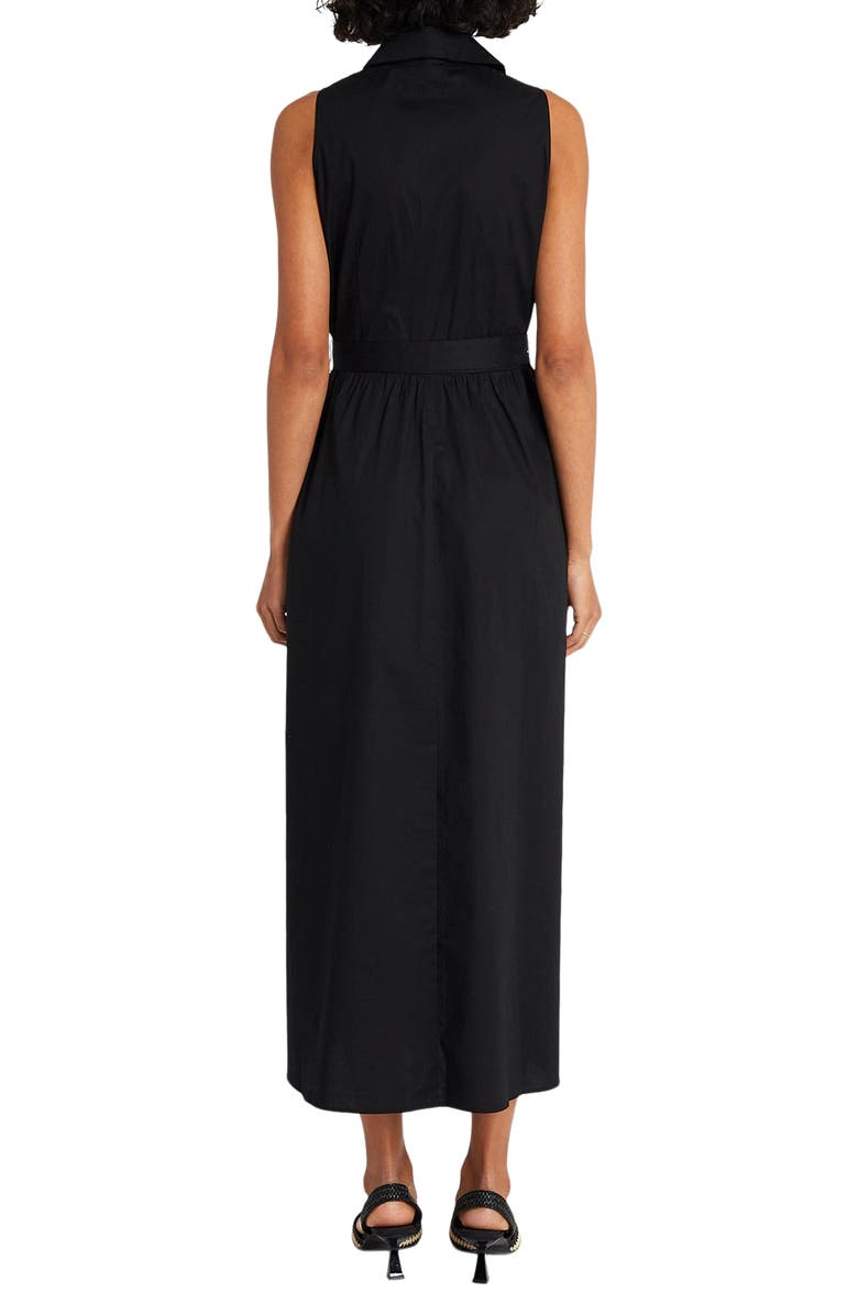 Maggy London Tie Waist Stretch Cotton Shirtdress, Alternate, color, 