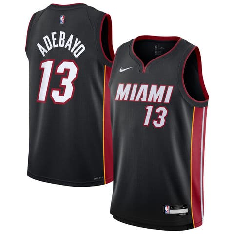 Youth Nike Bam Adebayo Black Miami Heat Swingman Jersey - Icon Edition