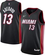 Nike Youth Nike Bam Adebayo Black Miami Heat Swingman Jersey - Icon Edition