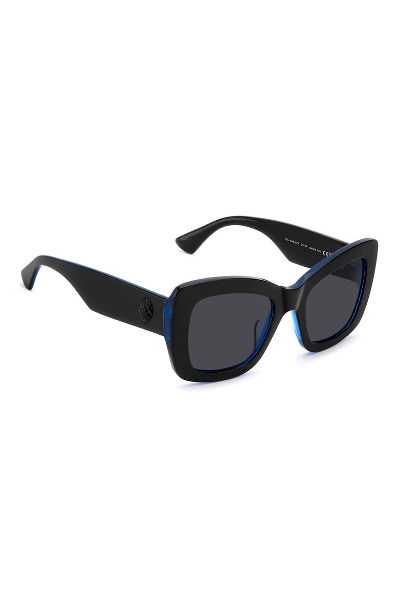 54mm Rectangular Sunglasses, Alternate, color, BLACK BLUE/ GREY