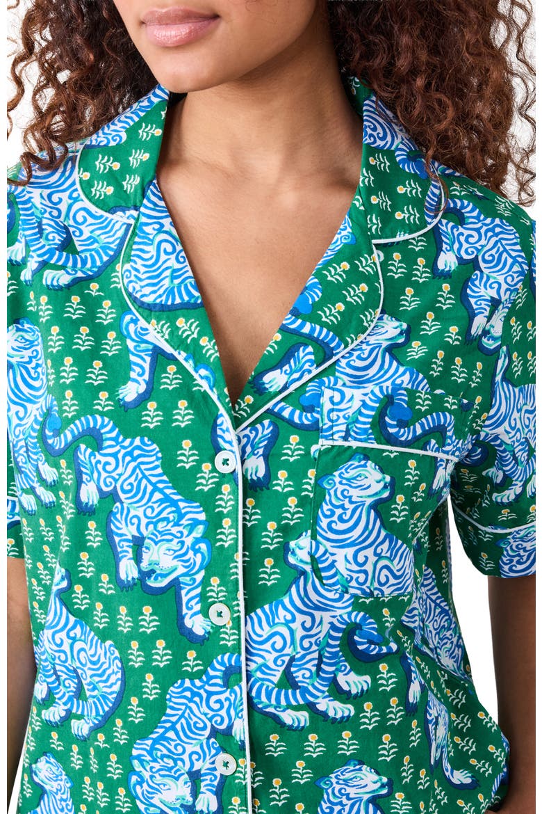 Short PJ Set, Alternate, color, Green Juice