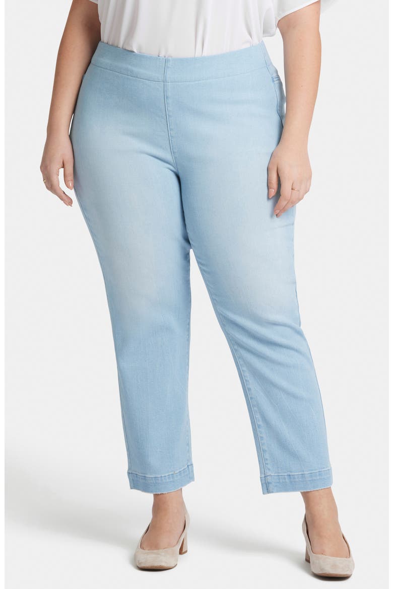Bailey Pull-On Ankle Relaxed Straight Leg Jeans, Main, color, SANTORINI