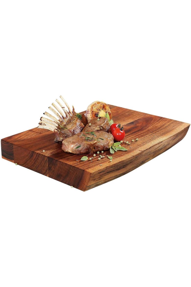 Chopping Board Made of Acacia Wood, Alternate, color, Brown