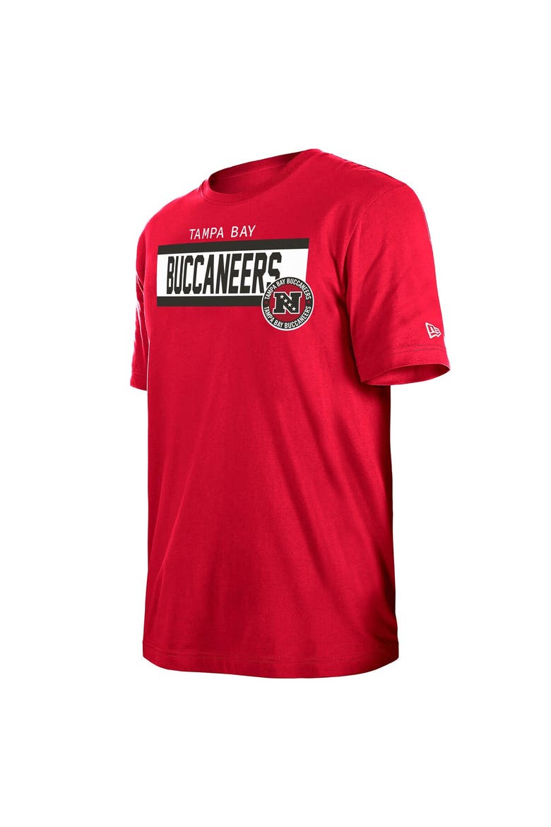 Men's New Era  Red Tampa Bay Buccaneers 3rd Down High Density Print T-Shirt, Alternate, color, Red