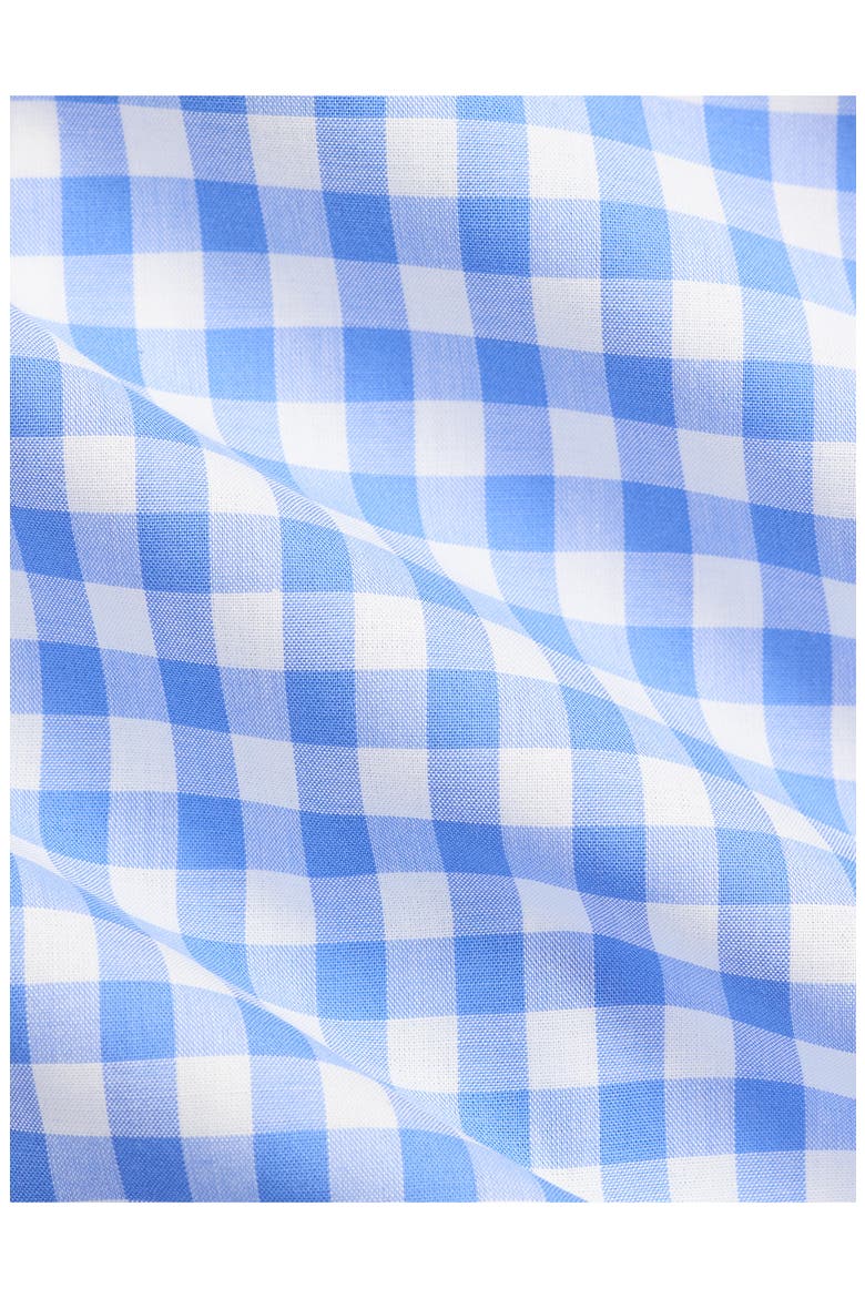 Check Cotton Poplin Bodysuit, Alternate, color, BLUE WHITE