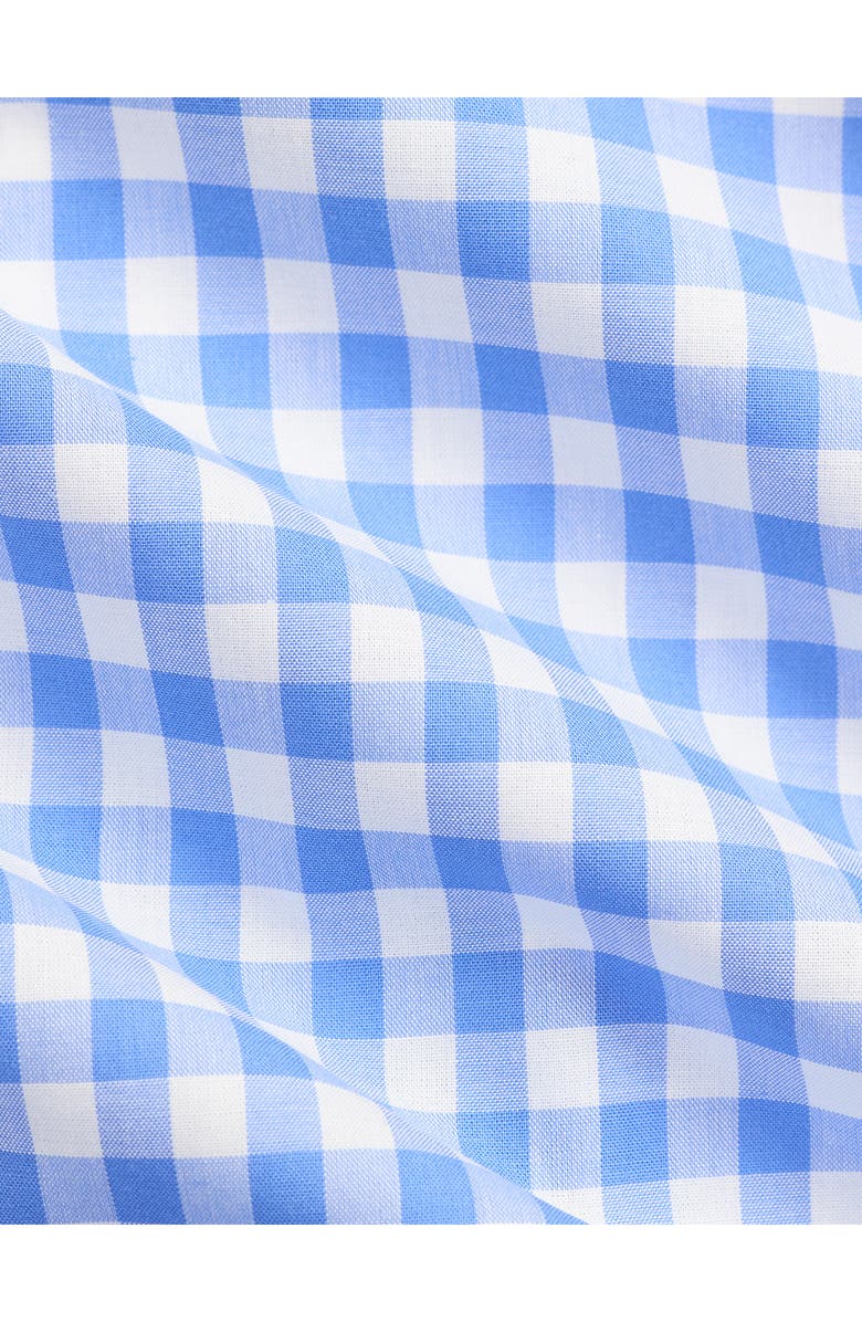 Ralph Lauren Check Cotton Poplin Bodysuit, Alternate, color, Blue White