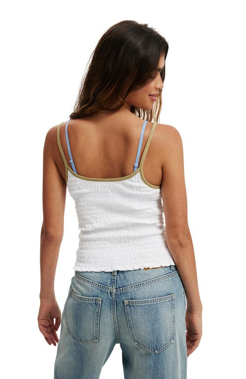Shop Cotton On Graphic Cami In Premium Flower Mill White