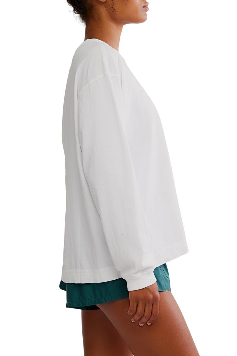 FP Movement Hustle Layer Knit Top, Alternate, color, WHITE