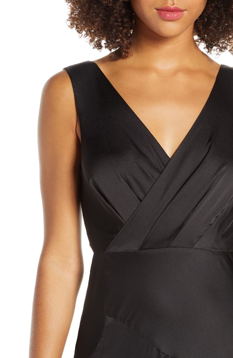 Fame and Partners Pleat Chiffon Gown, Alternate, color, 