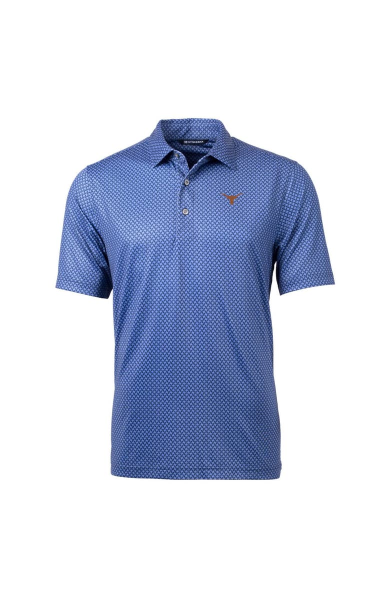 Cutter & Buck Men's Cutter & Buck Navy Texas Longhorns Pike Banner Print Polo, Alternate, color, 