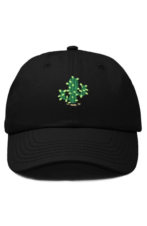 Cactus Embroidered Low Crown Cap
