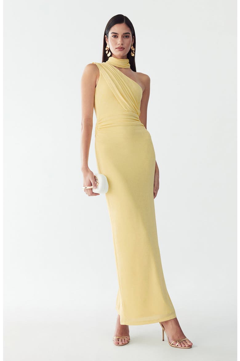 Annie Maxi Dress, Alternate, color, Lemon Sorbet