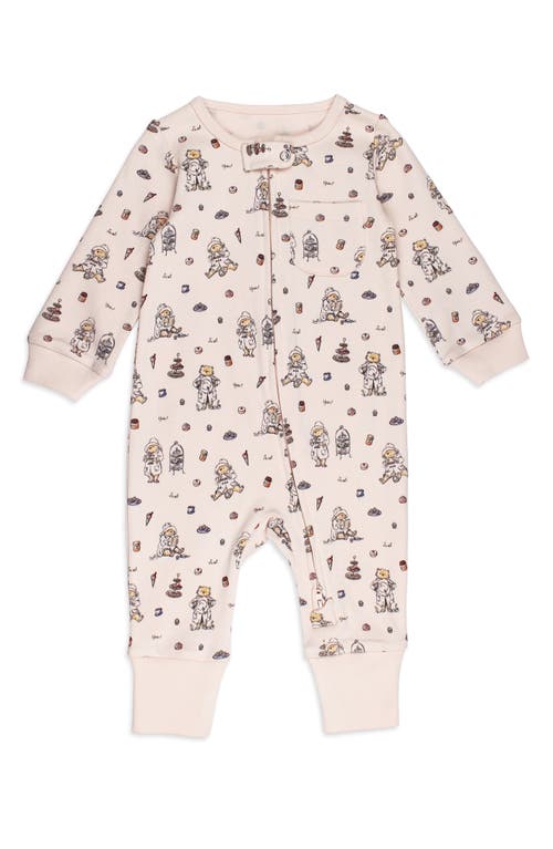 L'ovedbaby X Paddington Bear™ Organic Cotton Zip Romper In Sweet Paddington